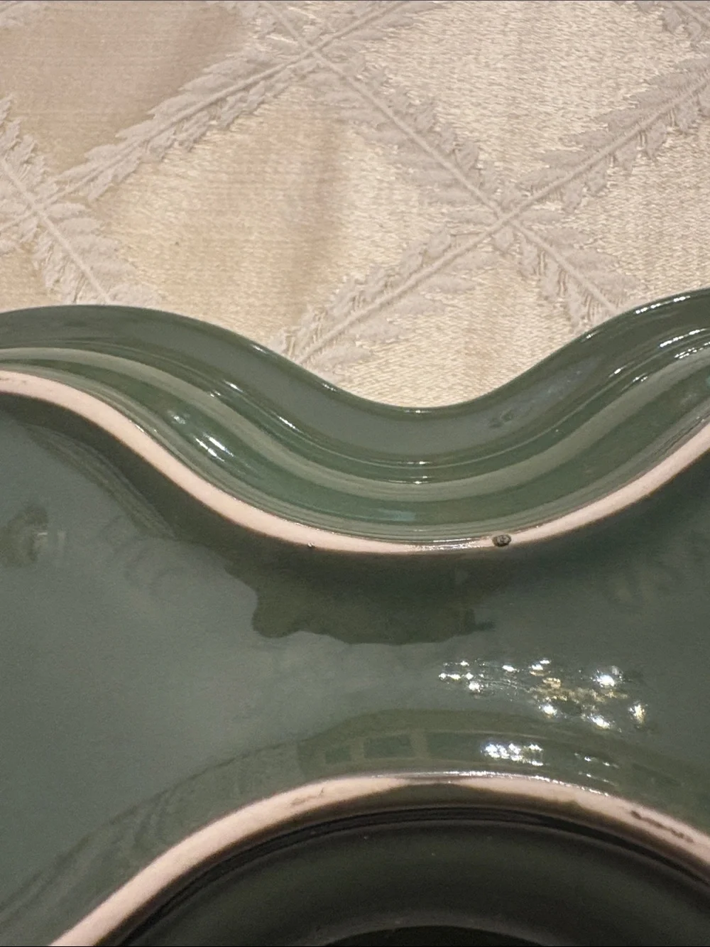 Fiestaware Sage Green Ceramic Sugar and Creamer Set with Tray